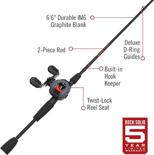 Quantum Invade Baitcasting Combo - 6'6" Medium Heavy 2pc