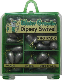 Water Gremlin 27pc Dipsey Swivel Sinker Pro Pack
