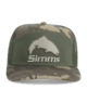 Simms 7 Panel Brown Trout Trucker Hat