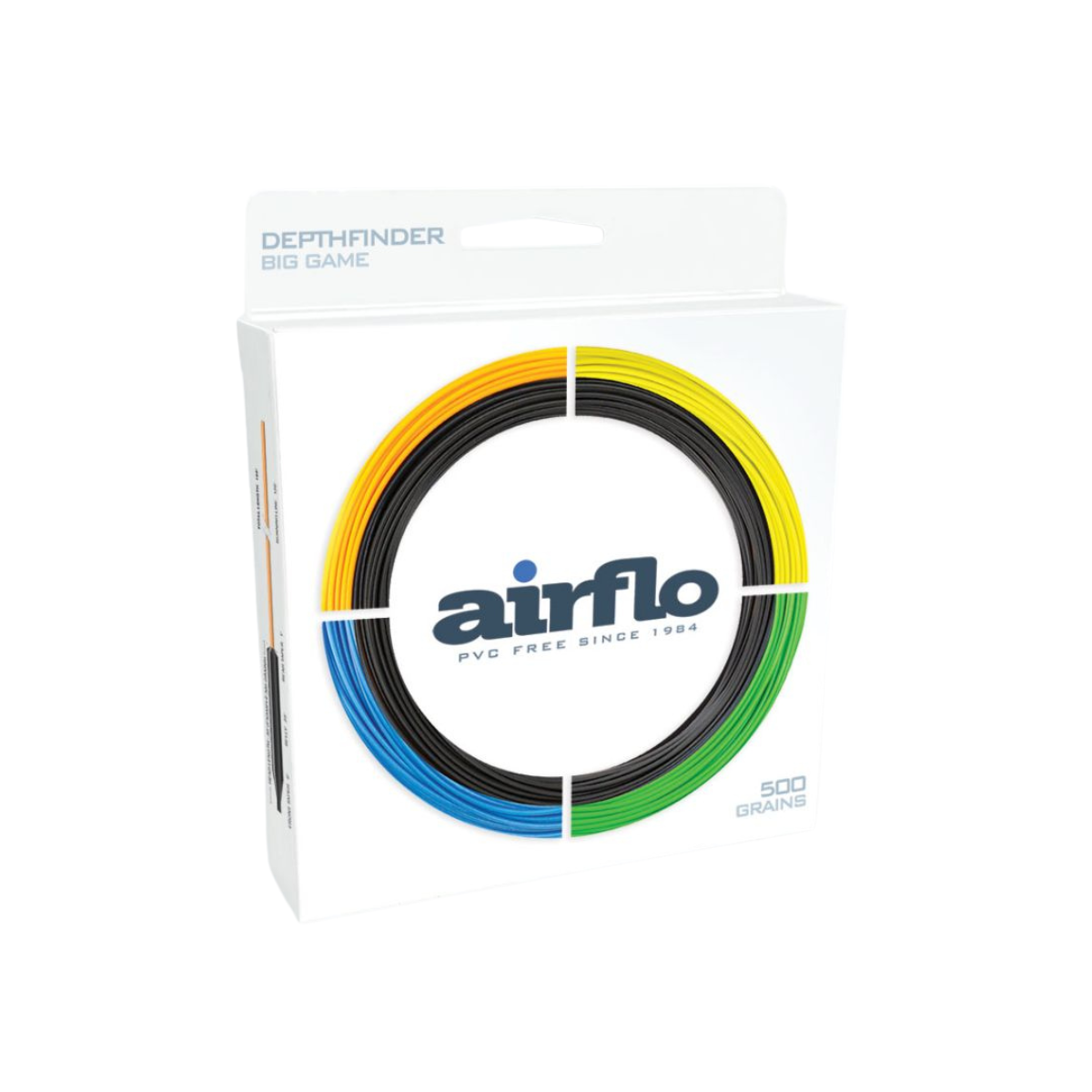 Airflo Depthfinder fishing line packaging on a white background