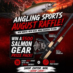 August Raffle Ticket – Win A $500 Salmon Prize Pack