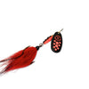 Mepps Black Fury Musky Killer - Red/Fluorescent Orange Dot