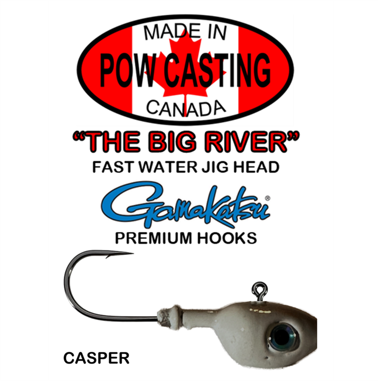 POW Casting The Big River Fast Water Jig Head 1oz / Tequila Sunrise