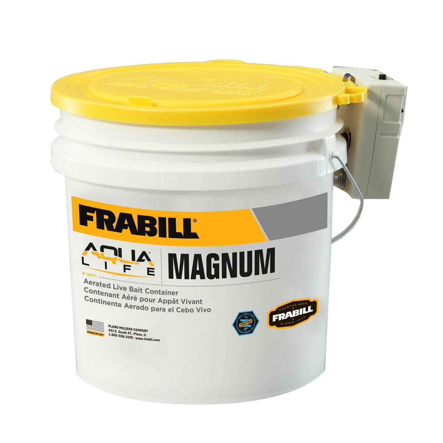 Frabill Aqua Life Magnum Bait Bucket w/Aerator