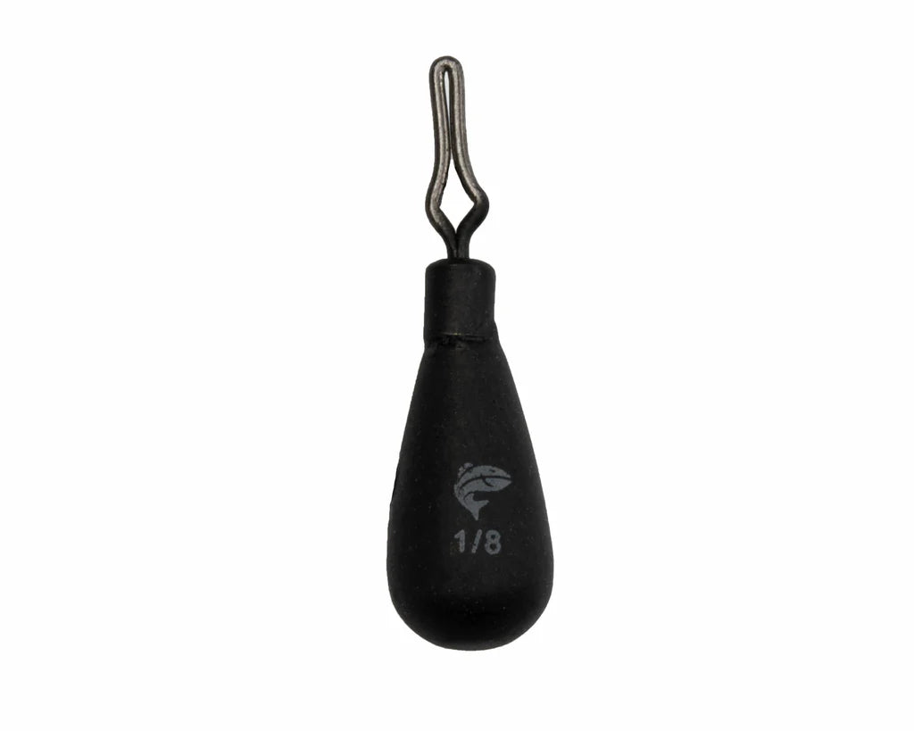 Freedom Tackle Tungsten Drop Shot Tear Drop Matte Black