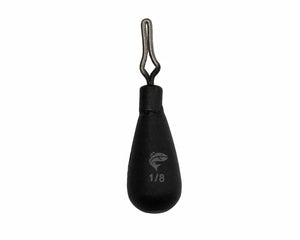 Freedom Tackle Tungsten Drop Shot Tear Drop Matte Black