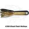 Waterwolf Magnum Gator Tubes 11" Unrigged 2 pk - Ghost Flash Walleye