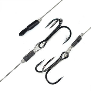 Gamakatsu Treble Hook Stinger Rig - Wire Leader