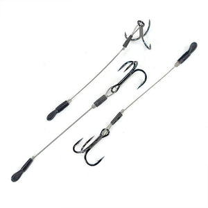 Gamakatsu Treble Hook Stinger Rig - Wire Leader