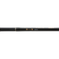 Black fishing rod on a white background