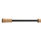 Fishing rod with cork handles on a white background