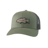 Huk Bass Patch Trucker Hat - 316-Moss