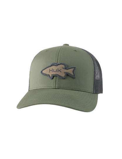 Huk Bass Patch Trucker Hat