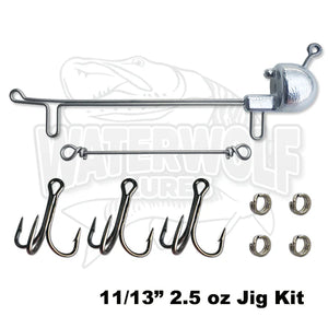 Waterwolf 11" Gator Rig Jig Rig