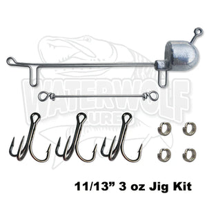 Waterwolf 11" Gator Rig Jig Rig