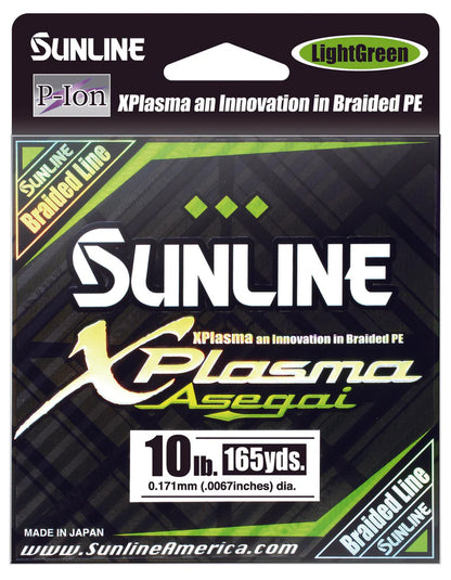 Sunline Xplasma Asegai Braid - 165yd Light green