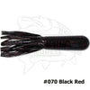 Waterwolf Magnum Gator Tubes 11" Unrigged 2 pk - Black Red