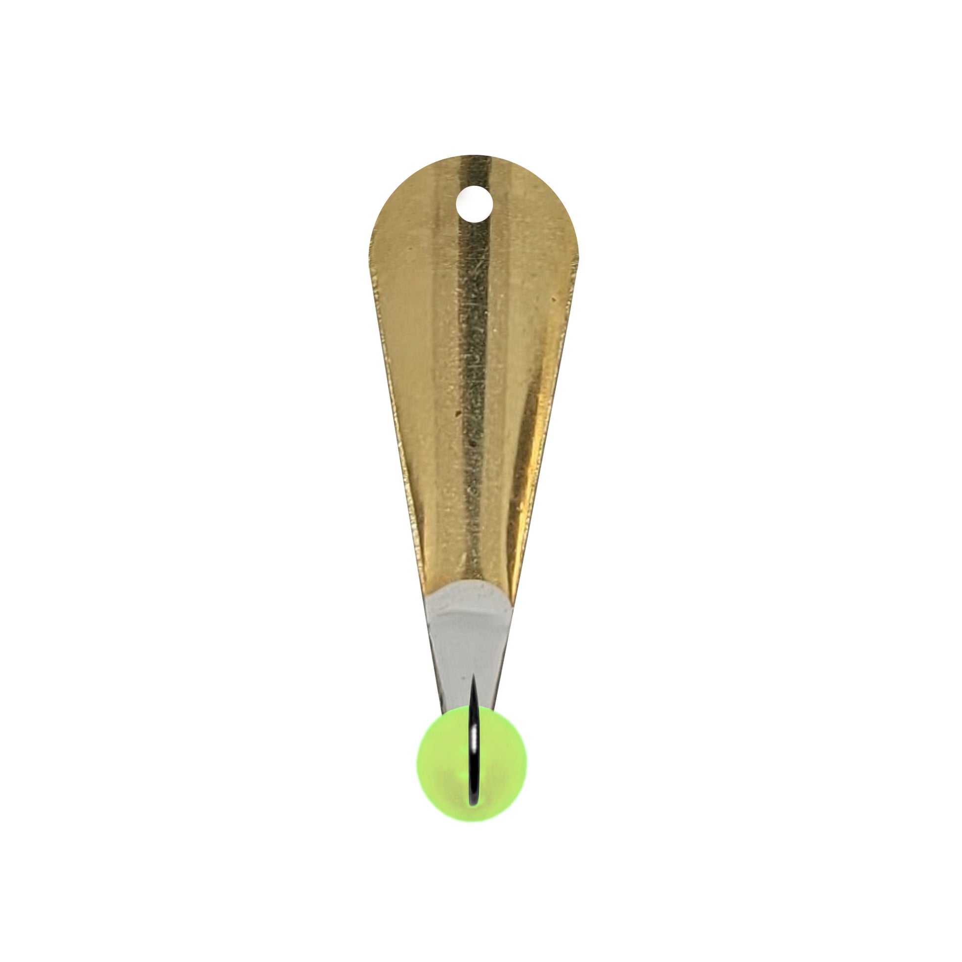 McGathy's Hooks Slab Grabber - Round - Brass - Solid Chartreuse