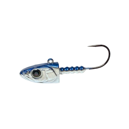 Fishing lure with a hook on a white background