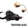 Chaos Tackle 1.5oz Colorado Spinnerbait - Traditional Black