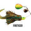 Chaos Tackle 1.5oz Colorado Spinnerbait - Fire Tiger