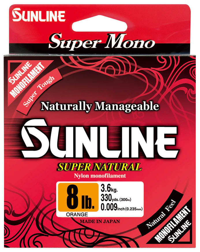 Sunline Super Natural Monofilament - 330yd Clear