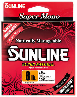 Sunline Super Natural Monofilament - 330yd Clear