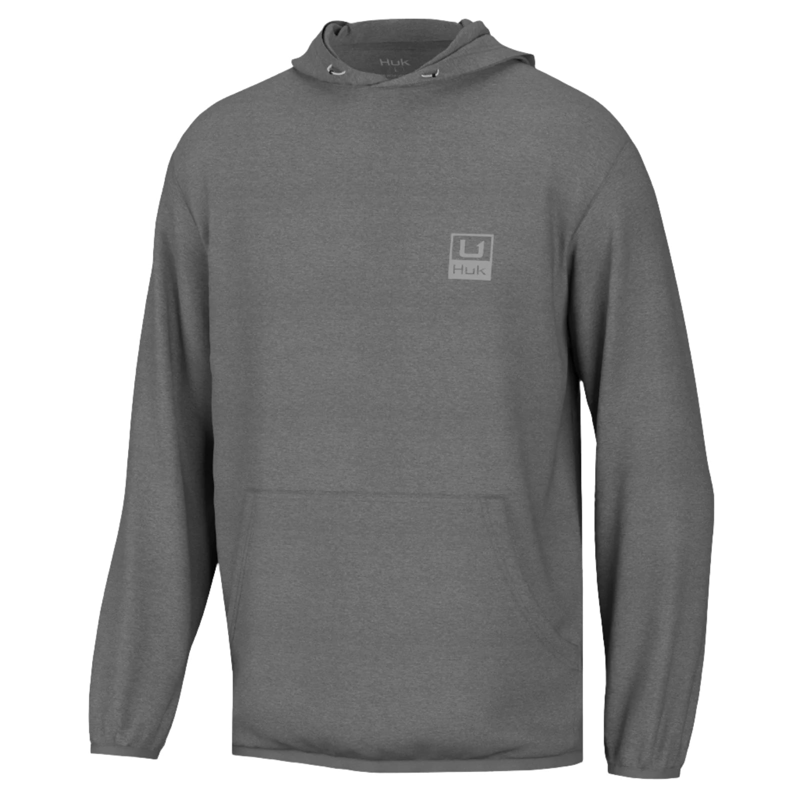 Huk D Up Performance Fleece Hoodie 15 Volcanic Ash Heather XL