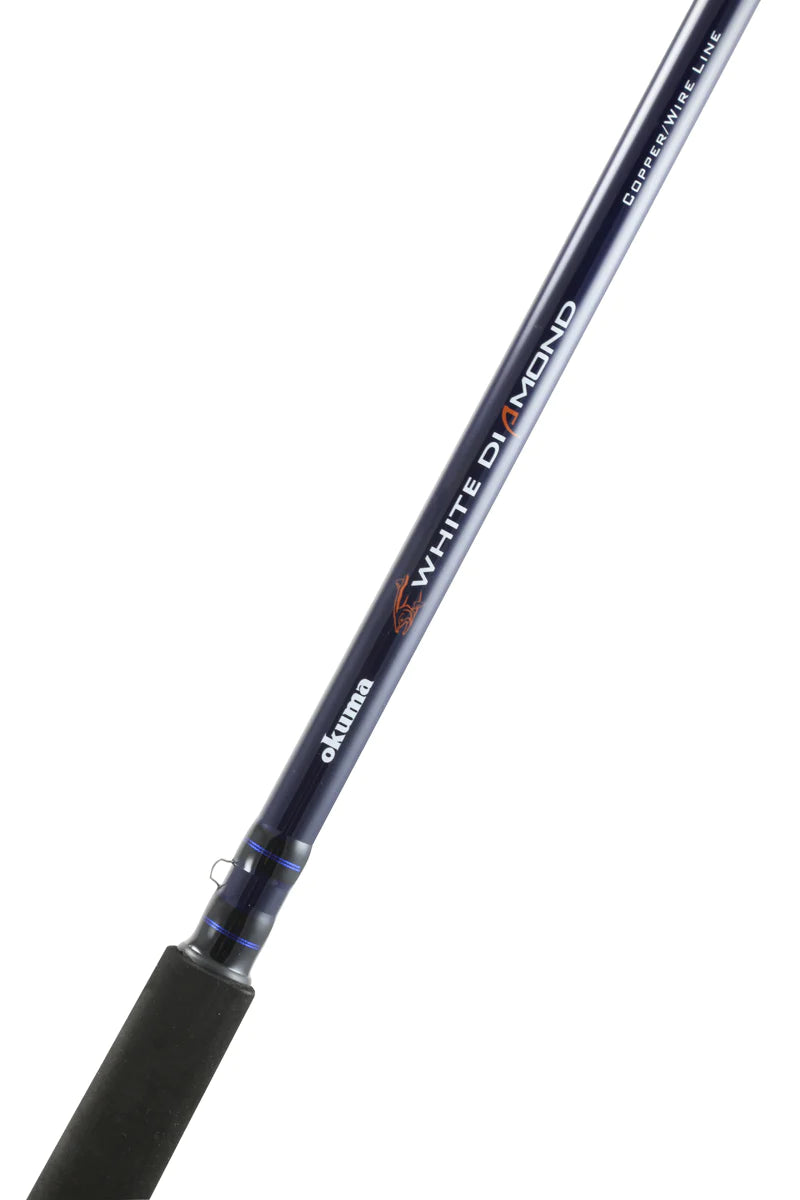okuma blue diamond wire line rods Okuma White Diamond Trolling Rod