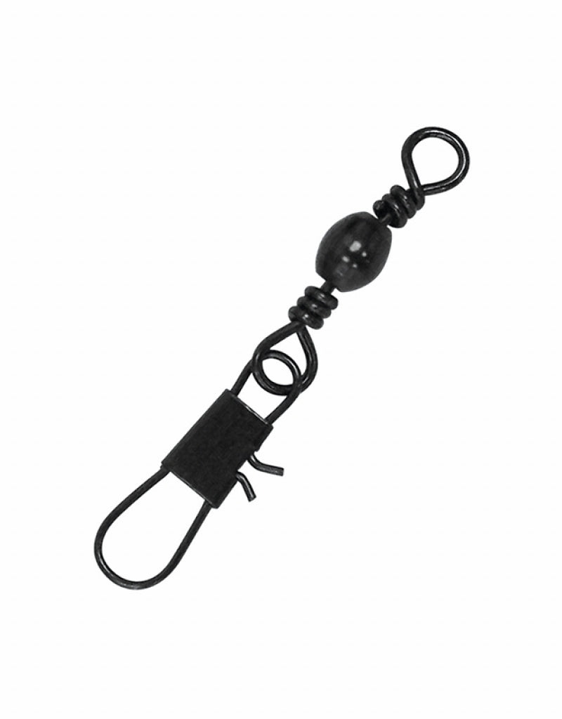 Eagle Claw Barrel Swivel w/Interlock Snap - 12pk