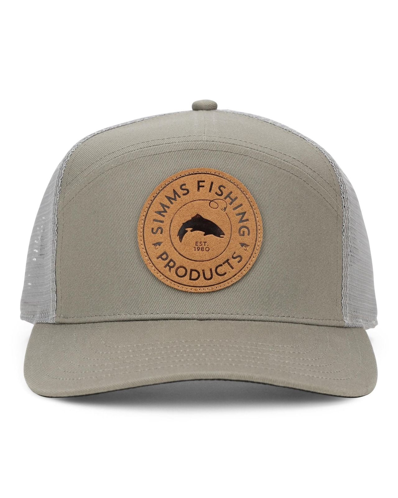 Simms 7-Panel Brown Trout Trucker Hat - Bay Leaf