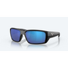Costa Fantail Pro Sunglasses - Matte Black/Blue Mirror
