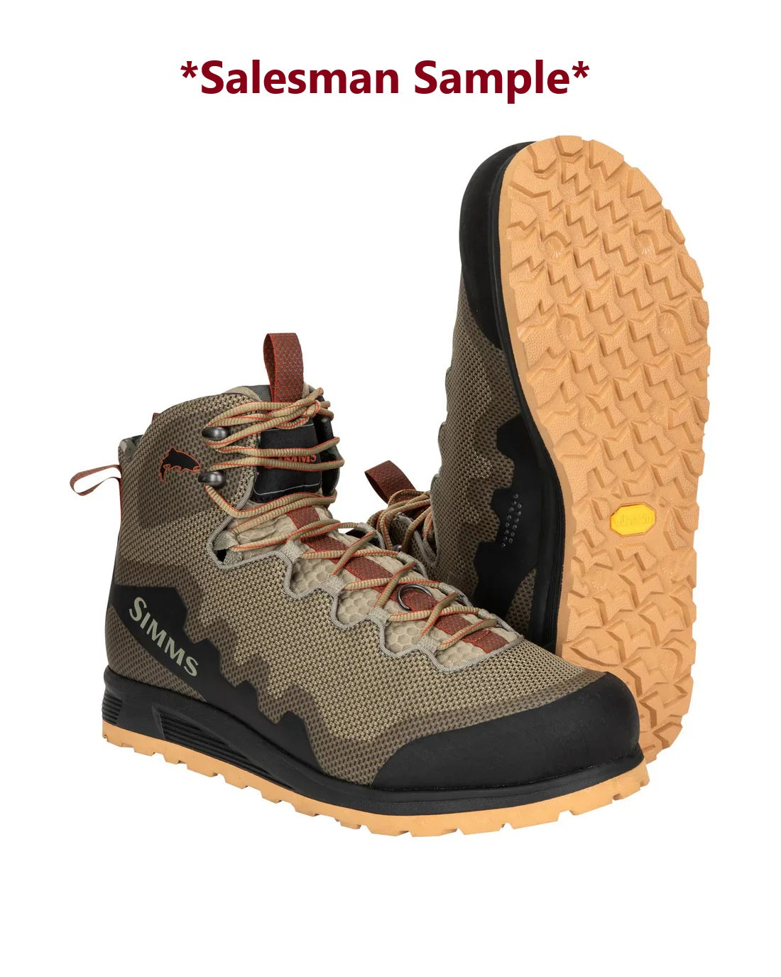 Simms M's Flyweight Access Wading Boot - Dark Stone Vibram Size *No Box*