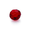 Eagle Claw Faceted Glass Beads - Red Glass