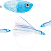 Luhr Jensen Flash Fly Twinkie Rig - Fish Candy UV Blue