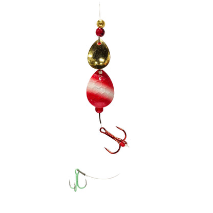 Rare Lures Lake Erie Crawler Harness - Double Colorado Blade
