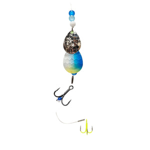 Rare Lures Lake Erie Crawler Harness - Double Colorado Blade