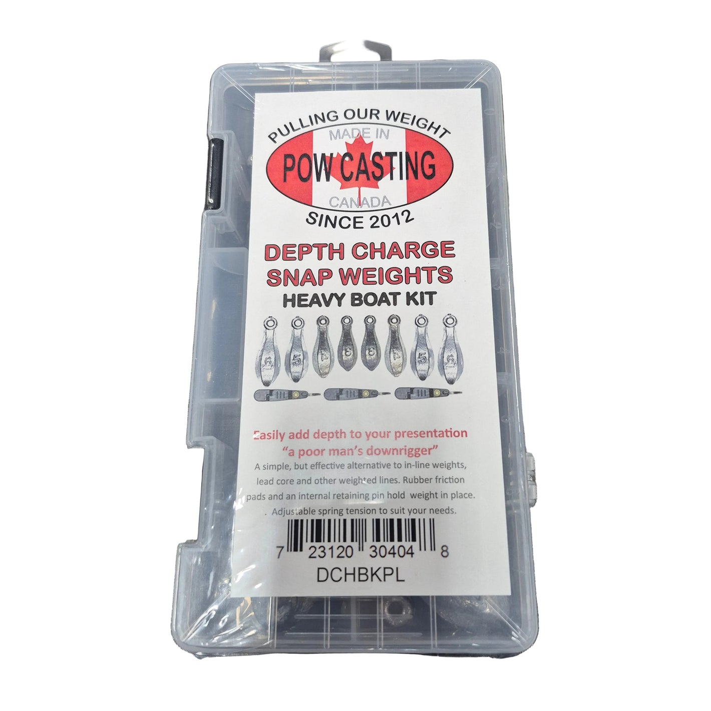 Pow Casting Depth Charge Snap Weights Heavy Boat Kit