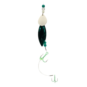 Rare Lures Lake Erie Crawler Harness - Willow/Colorado Blade