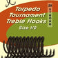Torpedo Tournament Treble Hooks 10pk
