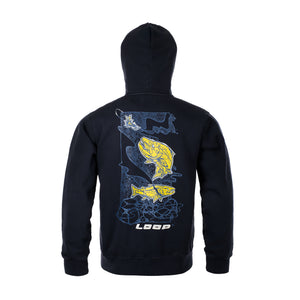 Loop Logo Hoodie Atlantic Salmon - Navy