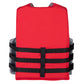 Full Throttle Adult Universal Ski Life Jacket - Red