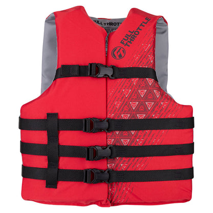 Full Throttle Adult Universal Ski Life Jacket - Red