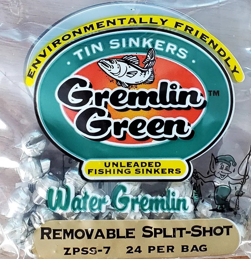 Water Gremlins Tin Sinkers Removable Split Shot