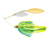 War Eagle Gold Frame Spinnerbait - Double Willow - Chartreuse Blue