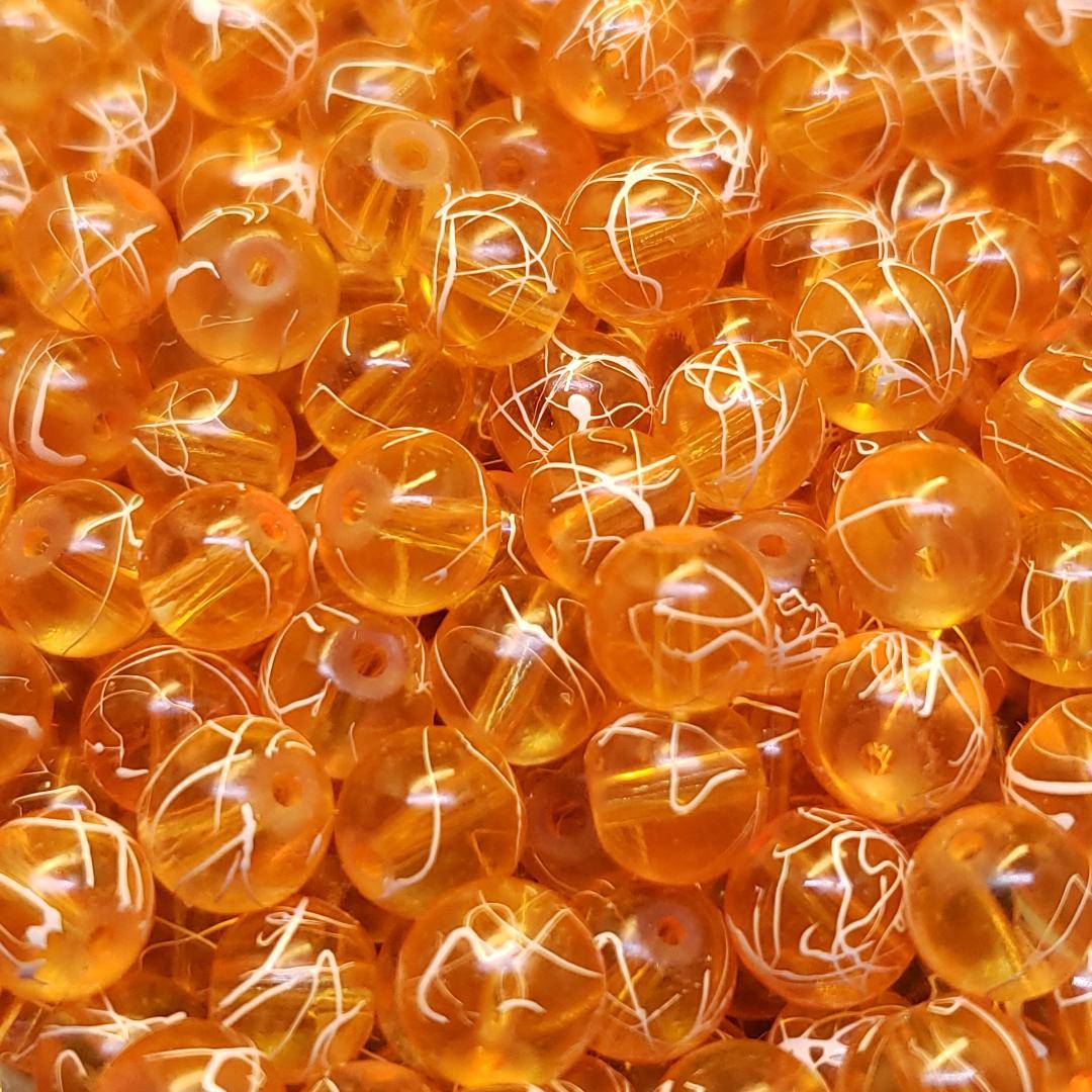 Creek Candy Bead Co. Glass Beads 6mm / Electric Orange