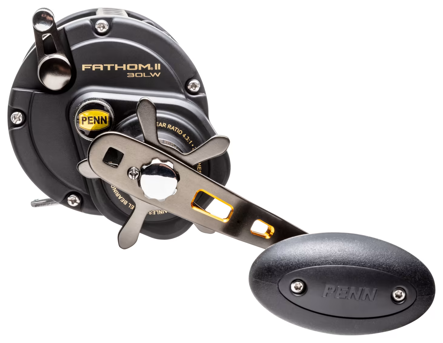 PENN Fathom Level Wind Conventional Reel, Size 30, Line Counter