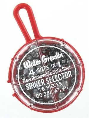 Water Gremlin Removable Split Shot Sinker Selector