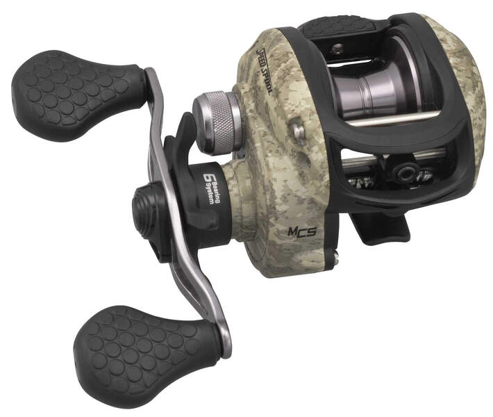 Load image into Gallery viewer, American Hero Camo Lh Baitcaster Reel
