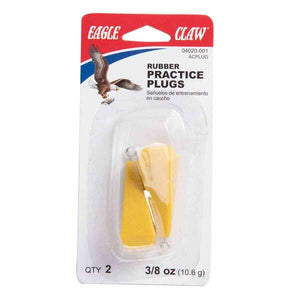 Eagle Claw Rubber Practice Plugs